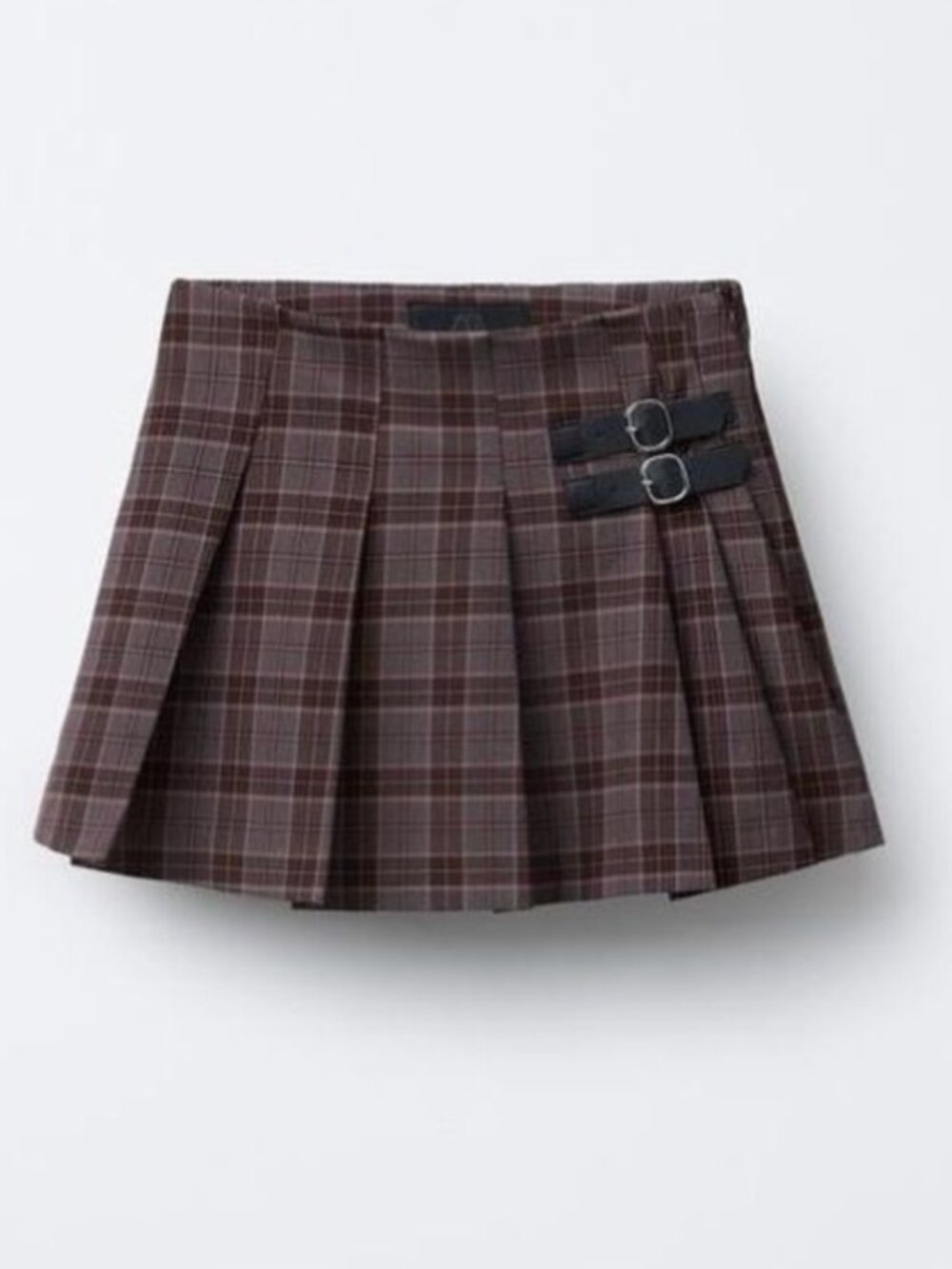 Zara Girls Plaid Pleated Skort, 11-12Y